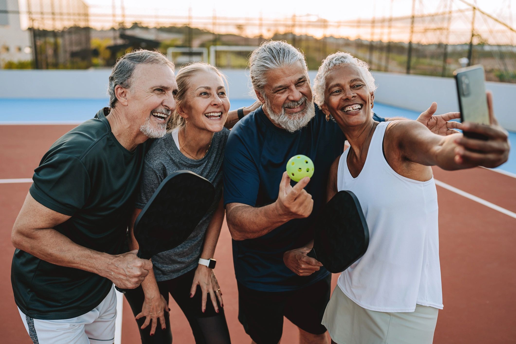 happy senior people healthy lifestyle